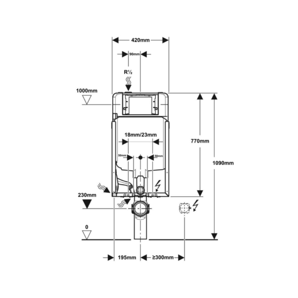 Kit per impianto di risciacquo GBR110760001\11577411