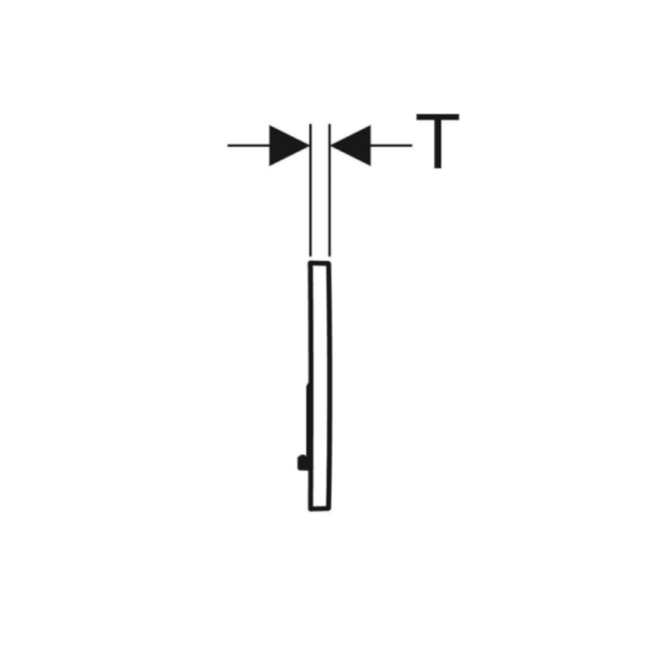 Placca GEBERIT Sigma 01 doppio pulsante