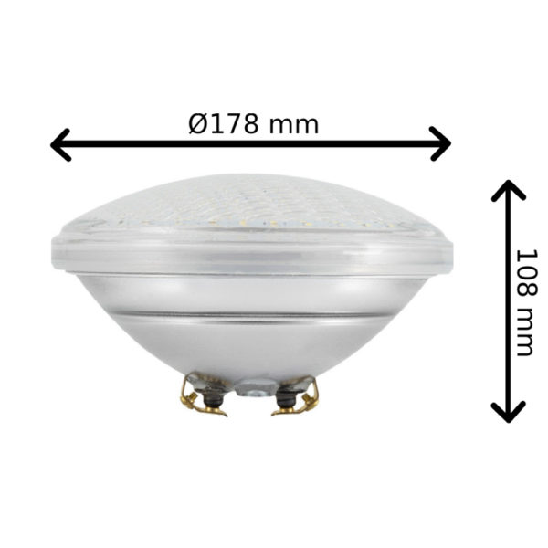 Lampadina LED PAR56 18W IP68 Sommergibili Bianco Caldo 3200K