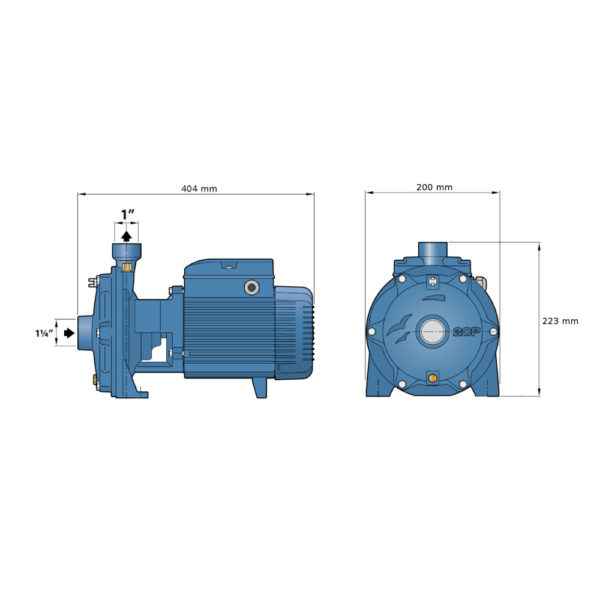 Elettropompa 1,5 HP 2CPm 25/16C  centrifuga monofase