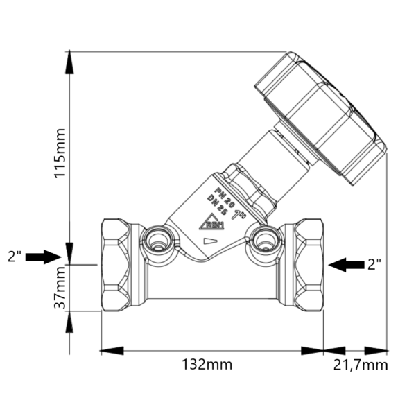 Valvola di bilanciamento filettata 2″ RBM