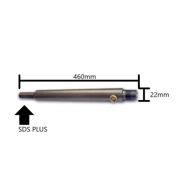 Gambo fresa muro Krino attacco SDS PLUS filetto 22 460mm