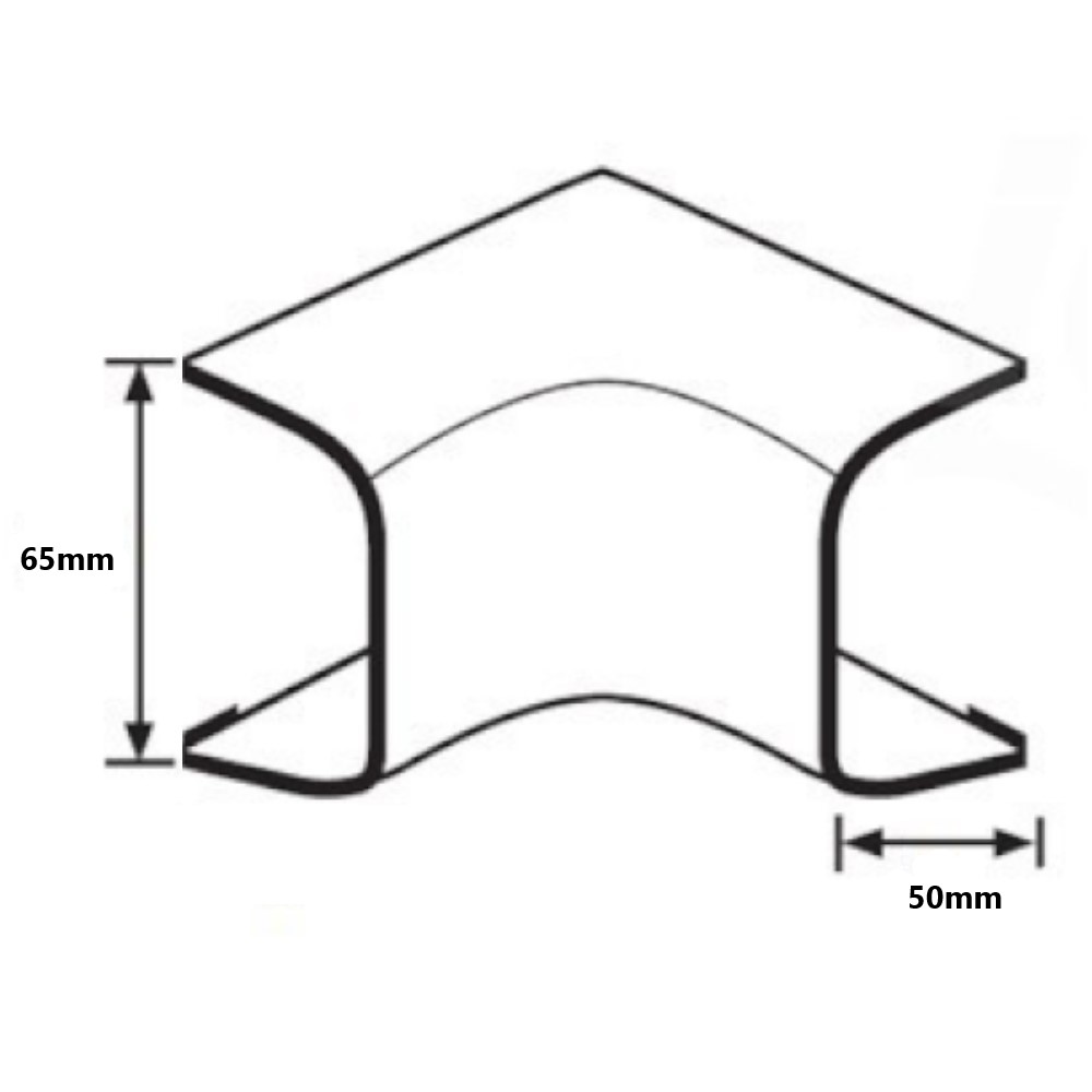 Canalina avvolgibile per tubi cavi condizionatori 65 x 50mm 2 metri -  D'Alessandris