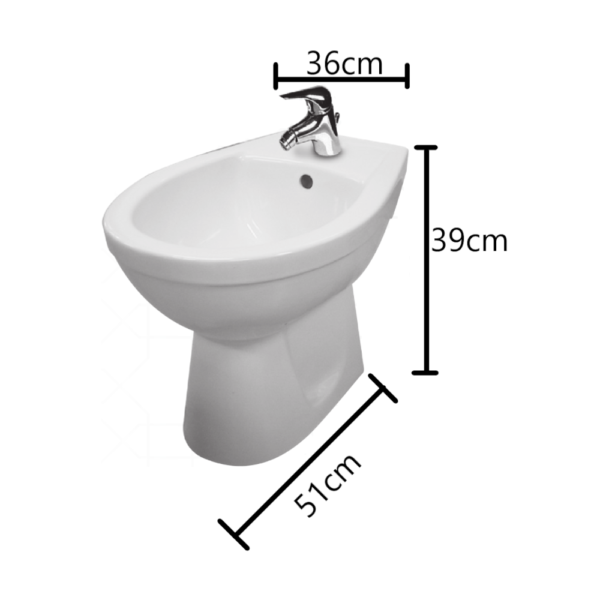 Bidet pavimento monoforo KIM