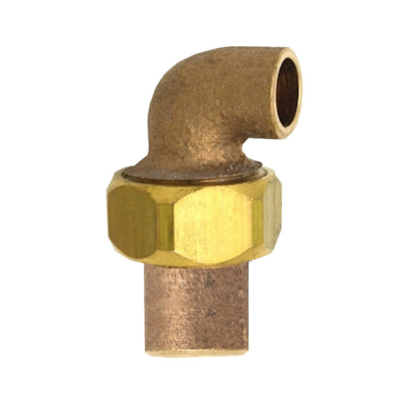 Bocchettone curvo bronzo FF 3-4''-22mm