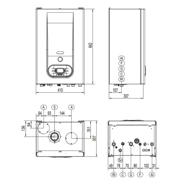 Caldaia a condensazione R2K 24Kw METANO Radiant