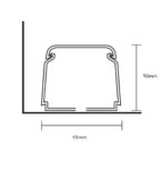 Canalina avvolgibile per tubi cavi condizionatori 65 x 50mm 2 metri -  D'Alessandris