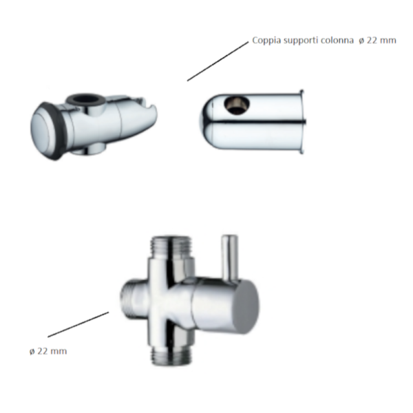 Scheda tecnica coppia supporti e cursore