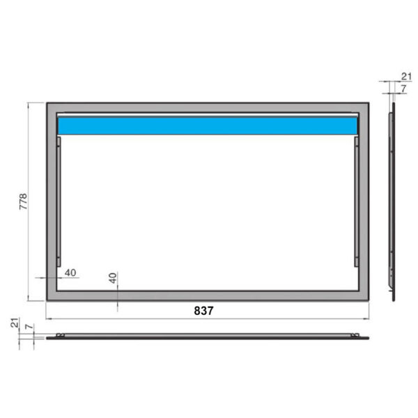 Cornice Breeze CBR2 per ventilconvettori CRC Sabiana