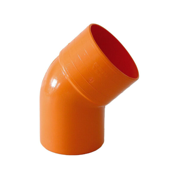 Curva MF 45° Ø100mm PVC Arancio