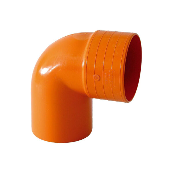 Curva MF 87° Ø140mm PVC Arancio