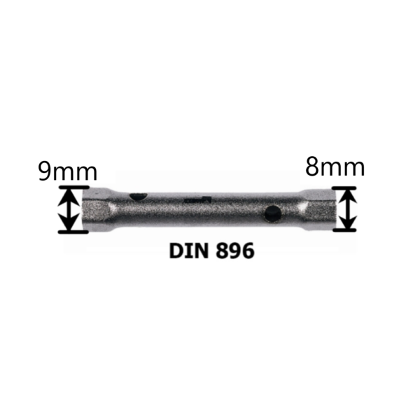 Chiave A Tubo Doppia 8x9mm Maurer