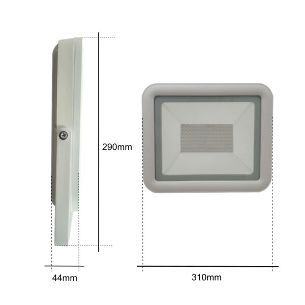 Faro proiettore LED 100W IP65 bianco freddo