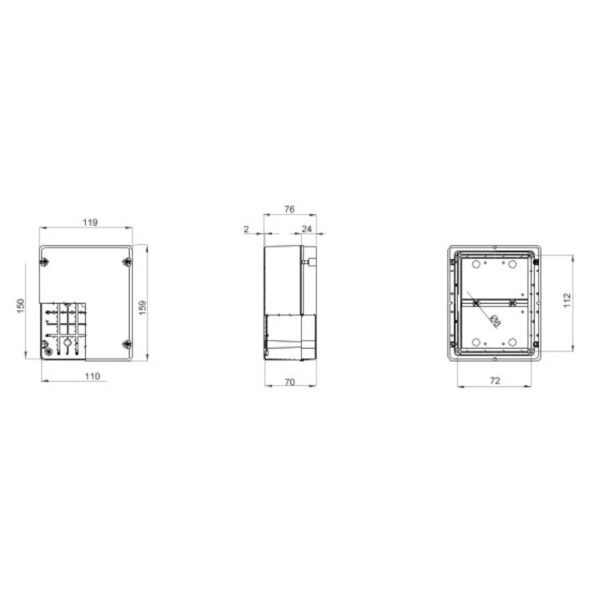 Gewiss cassetta di derivazione stagna GW44206