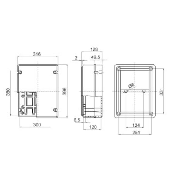 Gewiss cassetta di derivazione stagna GW44210