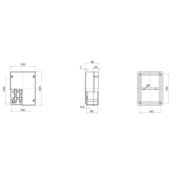 Gewiss cassetta di derivazione stagna GW44428