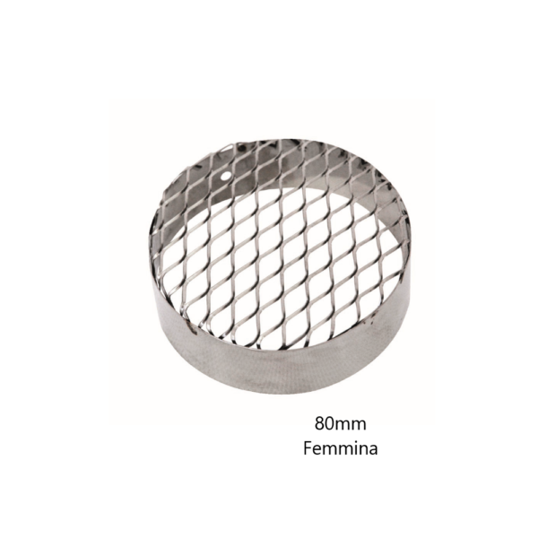 Griglia aspirazione Ø80 acciaio Inox