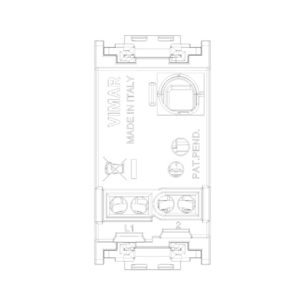 Interruttore 1M 10AX grigio Idea Vimar