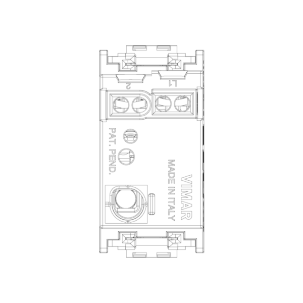 Interruttore 1P 16AX Luminoso Grigio Idea Vimar