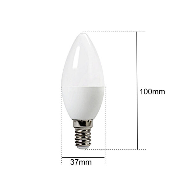 Lampadina LED E14 4W oliva bianco caldo