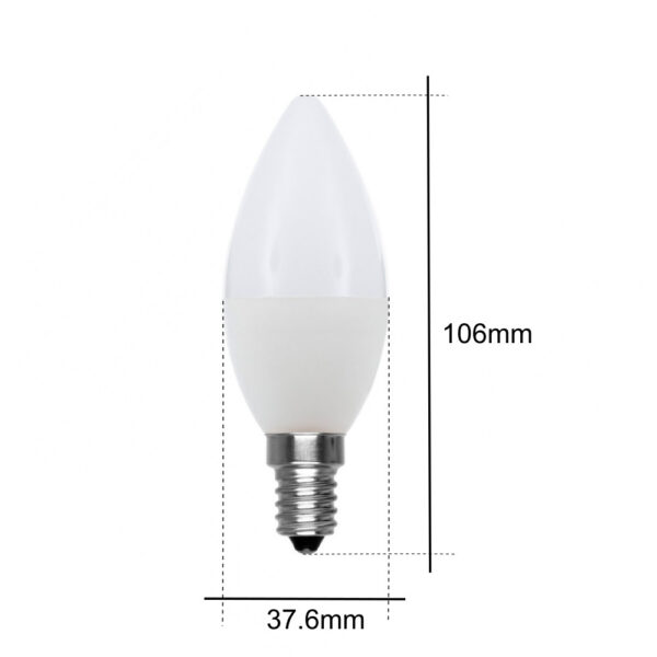 Lampadina LED E14 9W a oliva bianco freddo