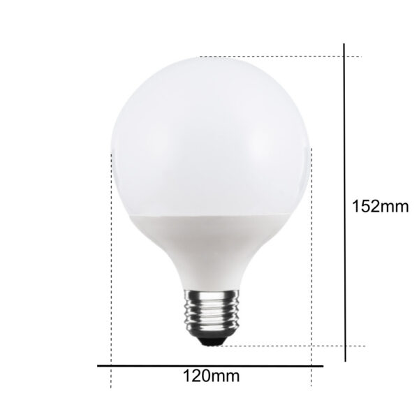 Lampadina LED E27 25W a globo bianco naturale