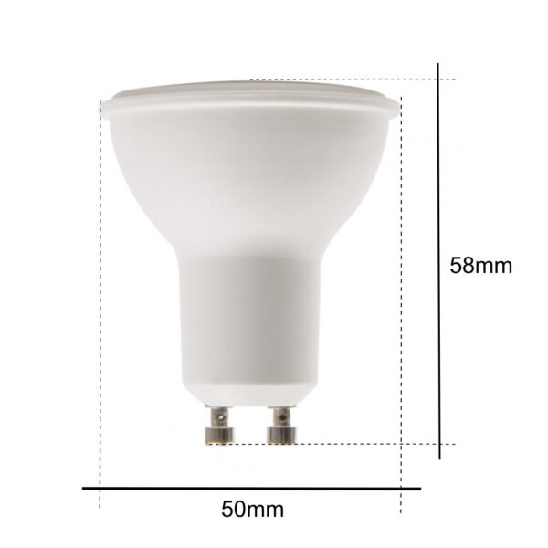 Lampadina LED GU10 7W bianco caldo