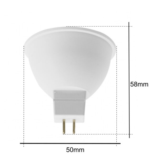 Lampadina LED MR16 7W bianco caldo