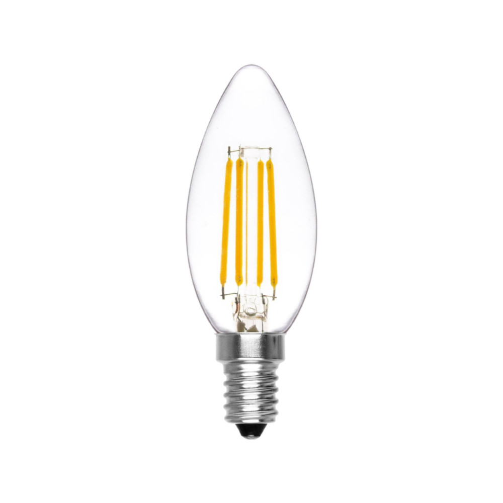 Lampadina LED a Filamento 4W, E14, G45, 110lm/W - DIMMERABILE