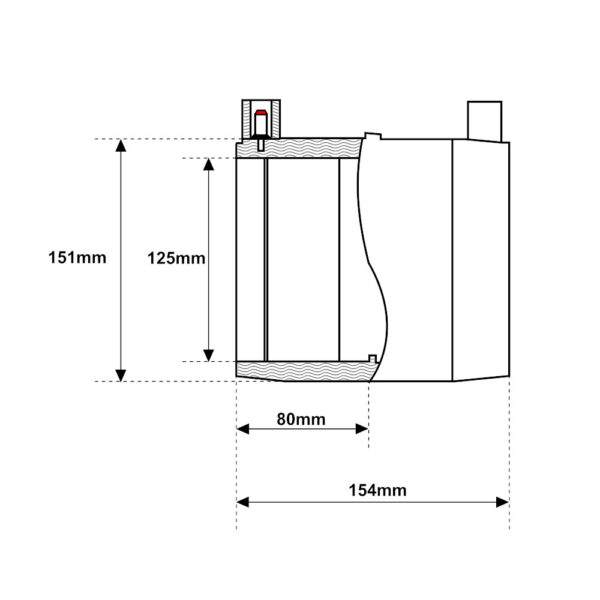 Manicotto giunzione Ø125 Elettrosaldabile Acqua e Gas Fusion