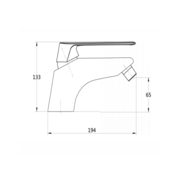 Miscelatore bidet cromato ELIKA