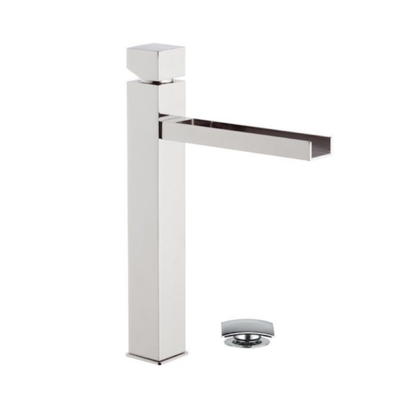 Miscelatore lavabo Cube Waterfall Daniel con bocca a cascata