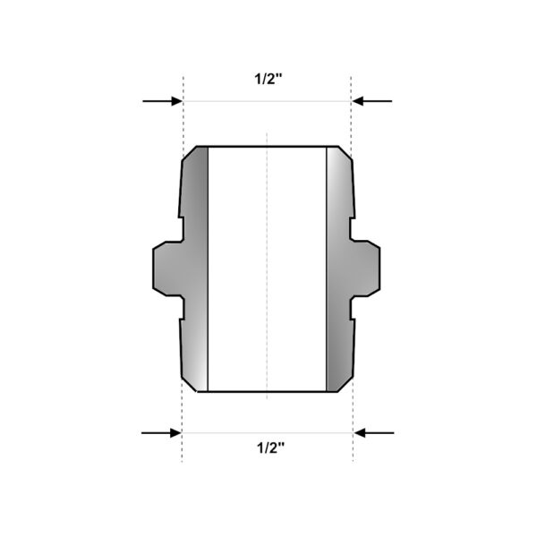 Niples MM 1/2″ in ghisa