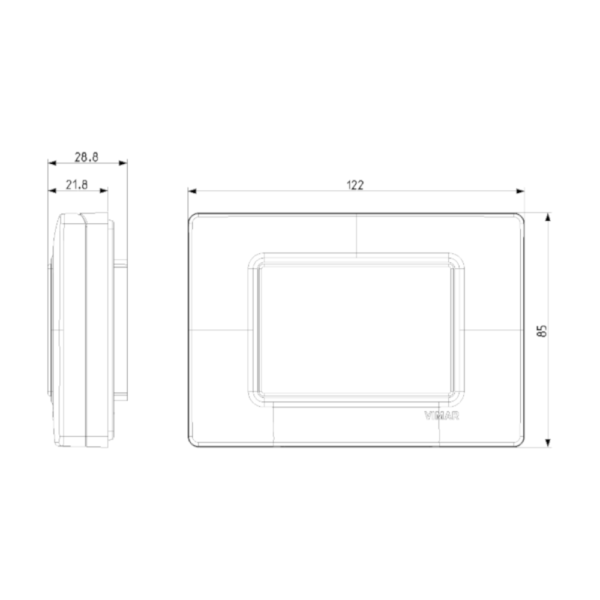 Placca IP55 3M Bianca Eikon Vimar