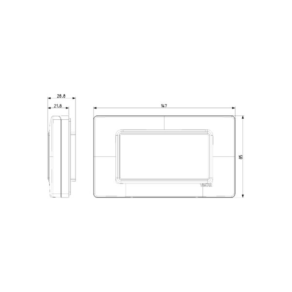 Placca IP55 4M Bianca Eikon Vimar