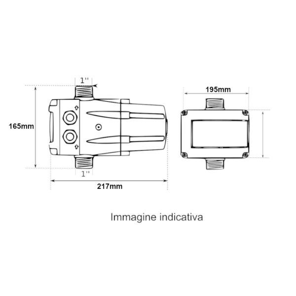 Pressoflussostato MATIC HYDROMATIC PRO 2HP  0,5 – 6 bar