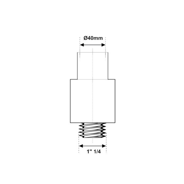 Scheda tecnica Raccordo filettato PP-R a saldare MF 1"1/4-40mm