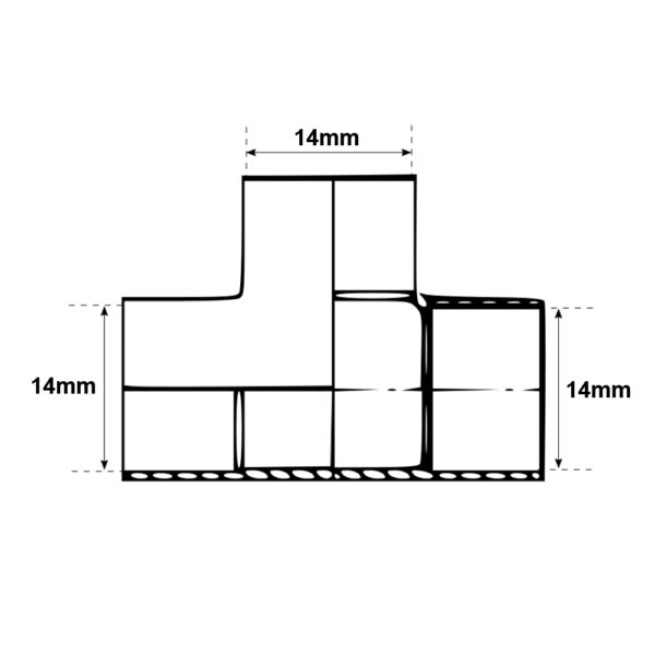 Raccordo TES A Saldare Per Tubo Rame F 14mm