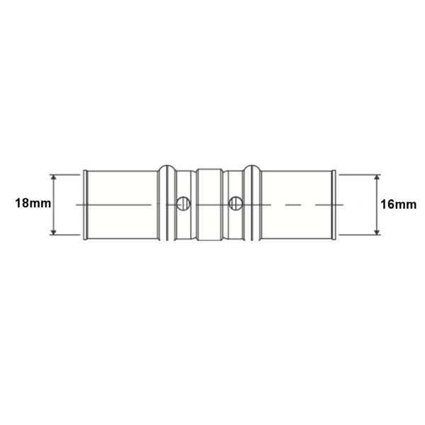 Raccordo riduzione 18mm – 16mm