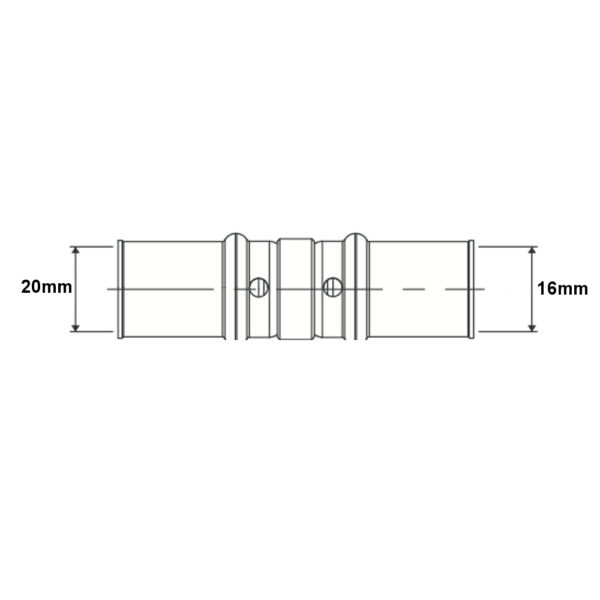 Raccordo riduzione 20mm – 16mm