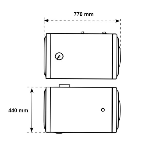 Scaldabagno Elettrico 80 Lt Orizzontale sinistro DIANBOILER