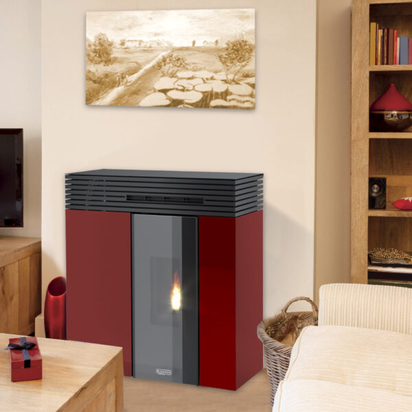 Stufa A Pellet VERONICA GHOST Laminox BORDEAUX 10,5 kW