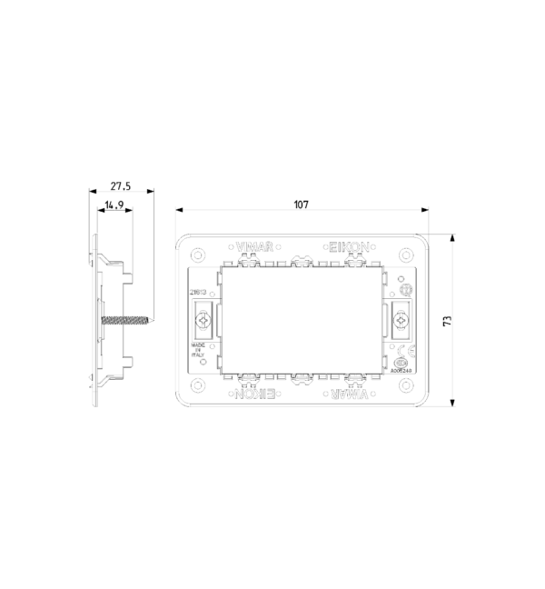 Supporto 3M C-Viti Eikon Vimar