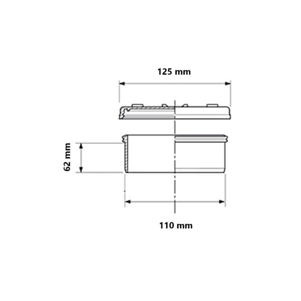 Tappo a Vite Ø110 Con Guarnizione PVC