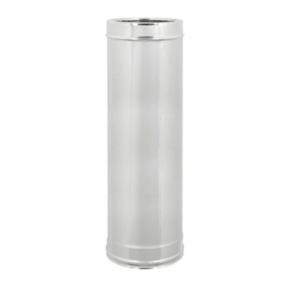 Tubo 1000mm acciaio INOX doppia parete Ø 130mm