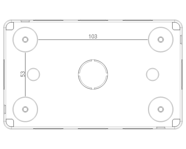 Vimar contenitore 4 moduli 14804