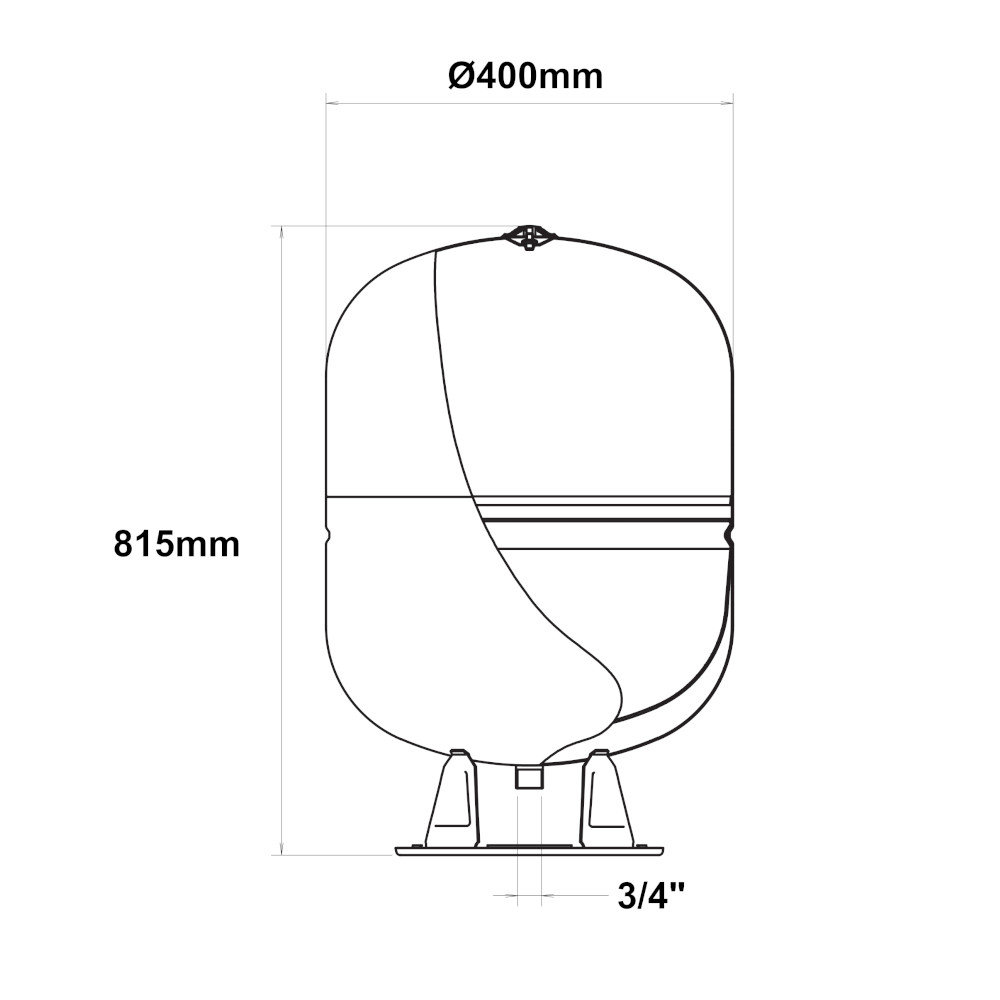 Vaso Espansione ELBI 80 Litri Riscaldamento - D'Alessandris