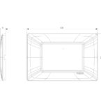 Placca Vimar Plana 3 moduli Reflex cenere in tecnopolimero 14653.40