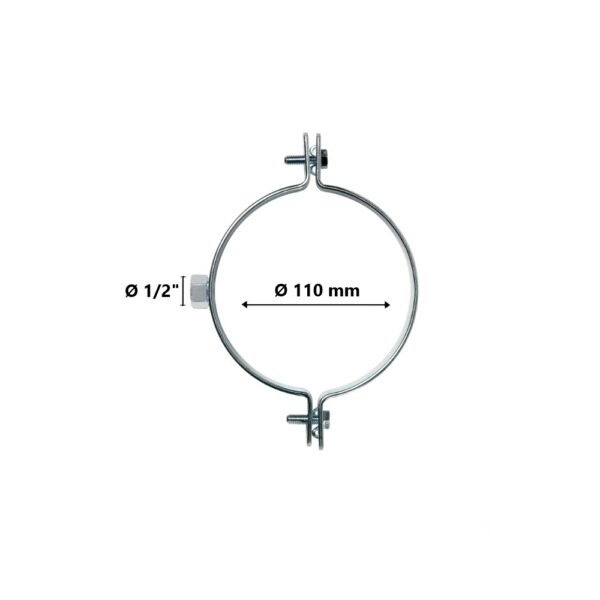 Collare per tubi plastica Ø 110 attacco 1/2″ gas Fischer