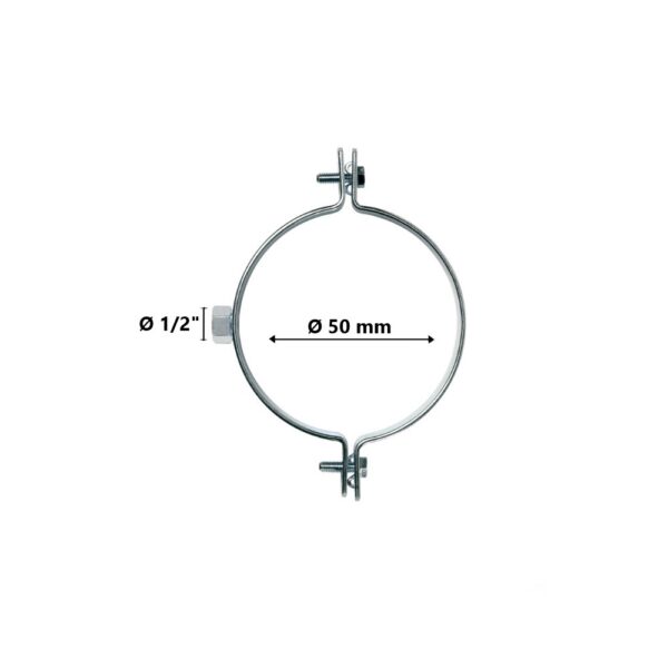 Collare per tubi plastica Ø 50 attacco 1/2″ gas Fischer